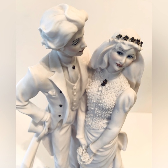 Giuseppe Armani Bride Groom Figurine Wedding Statue Italian Porcelain 1988 - Picture 9 of 15